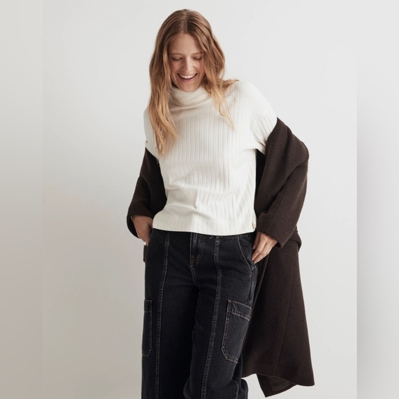 Madewell Relaxed Turtleneck Tee NO576 - Picture 1 of 5